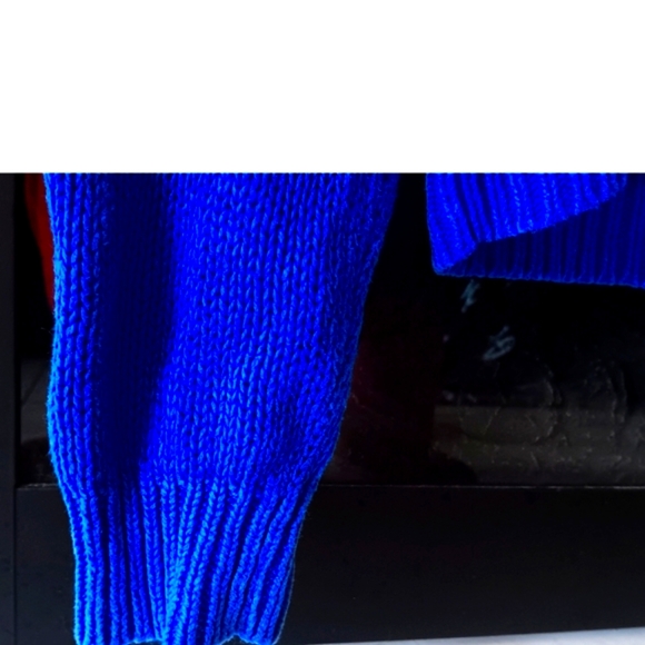 Polo by Ralph Lauren | Yacht Blue Shawl Neck Linen-Cotton Blend Sweater - Picture 10 of 16